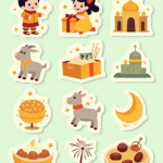 Eid Blessings - Sticker Sheet v12